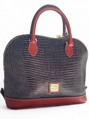 Dooney and Bourke Luxury handbag with lizard leather PLUS FREE DUST BAG